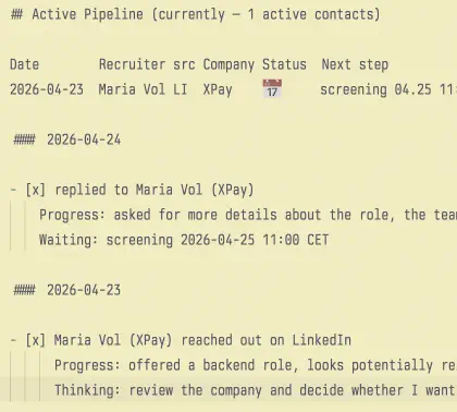 Pipeline after reply booked